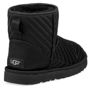 ugg classic mini quilted satin boot